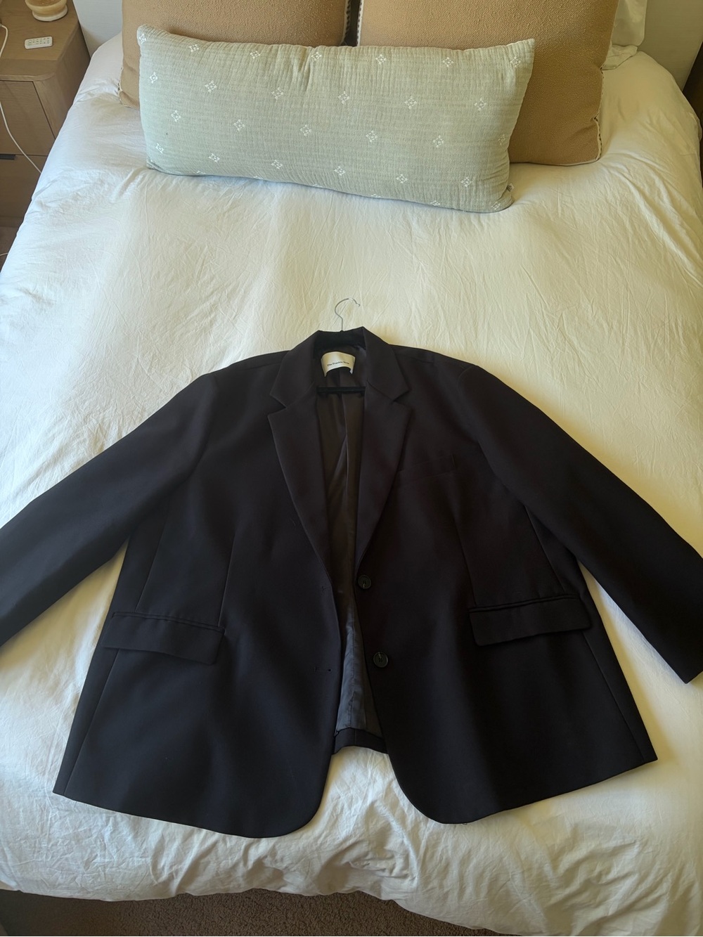 The Frankie Shop oversized boyfriend blazer in black